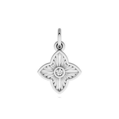 Made Mine Fine Charm - Flower (Silver)