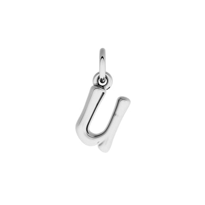 Made Mine Fine Charm - Molten Initial (Silver)
