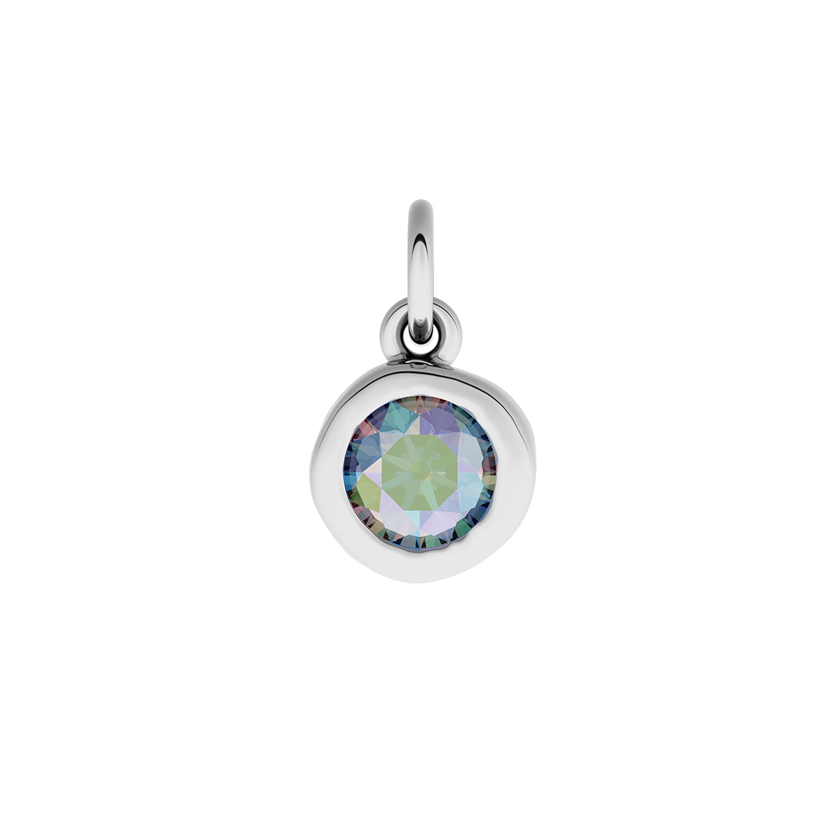 Made Mine Fine Charm - Molten Round Birthstone (Silver)