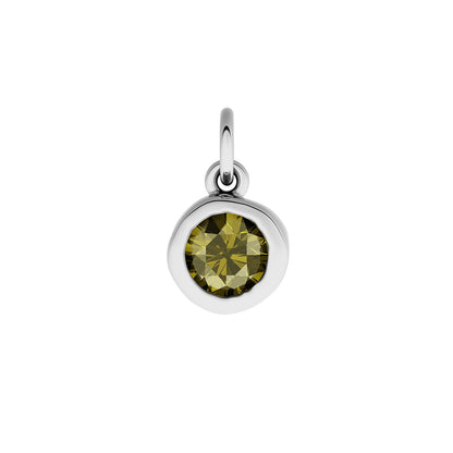 Made Mine Fine Charm - Molten Round Birthstone (Silver)