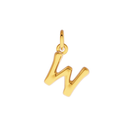 Made Mine Fine Charm - Molten Initial (Gold)