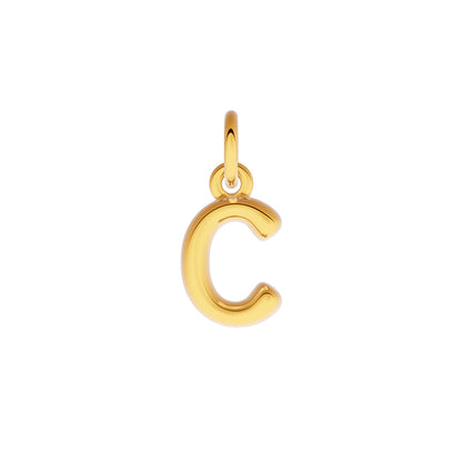 Made Mine Fine Charm - Molten Initial (Gold)