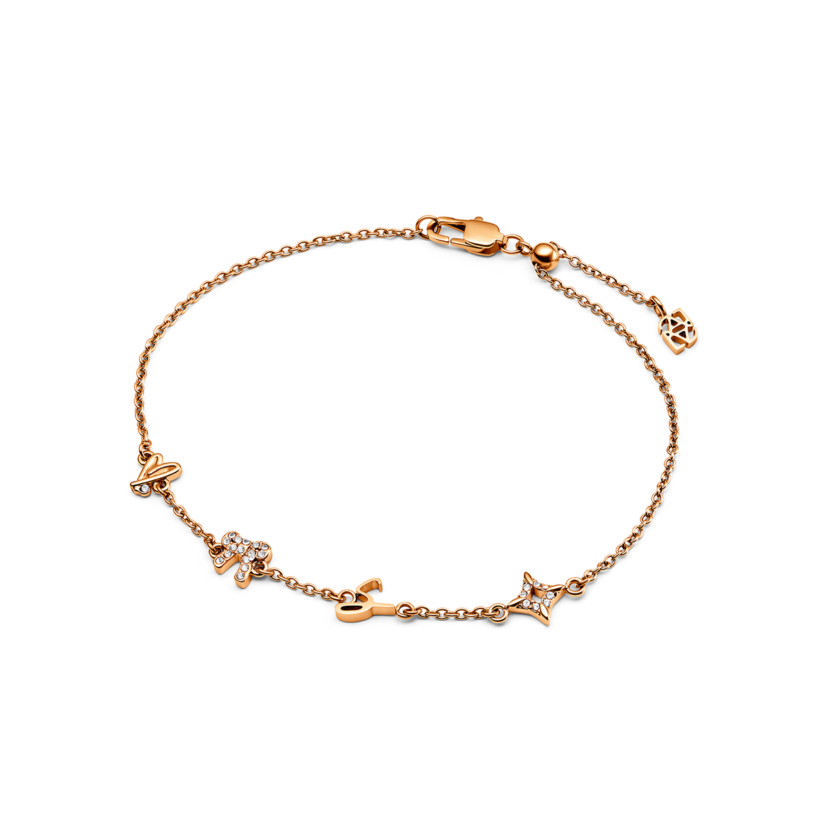 Made Mine Charm Bracelet (Rose Gold)