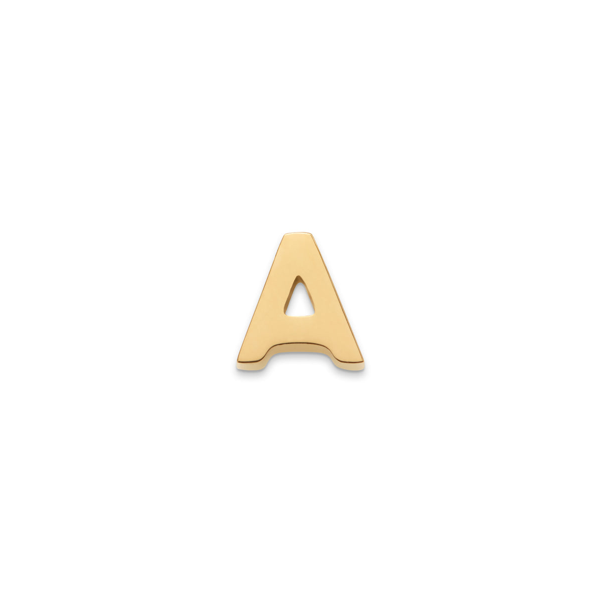 Made Mine Charms - Block Initial Charm (Gold)