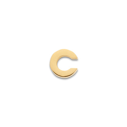 Made Mine Charms - Block Initial Charm (Gold)