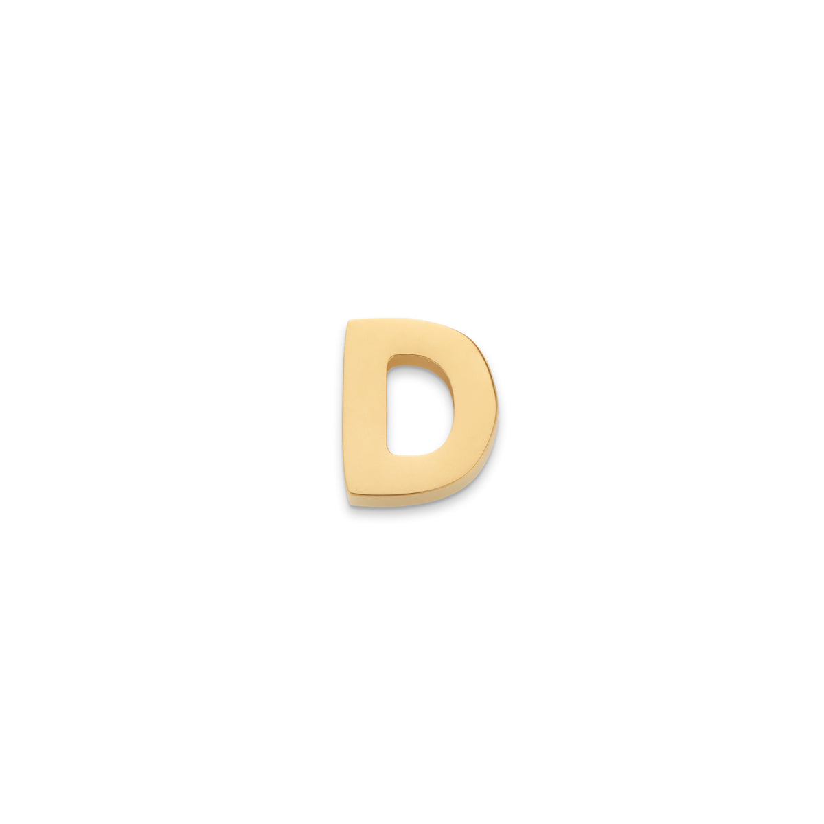 Made Mine Charms - Block Initial Charm (Gold)