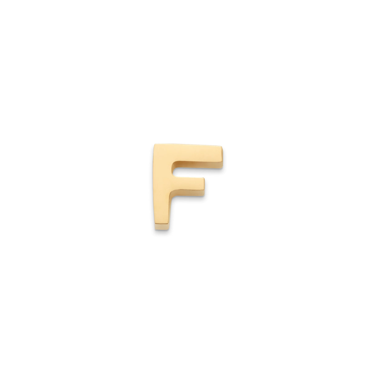 Made Mine Charms - Block Initial Charm (Gold)