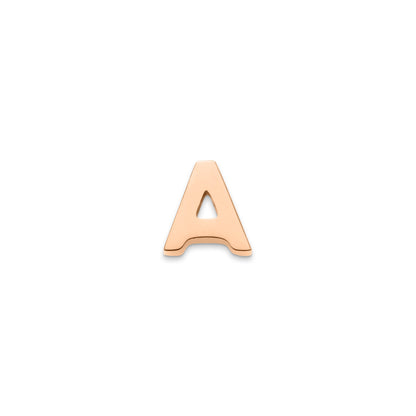 Made Mine Charms - Block Initial Charm (Rose Gold)