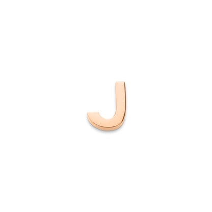 Made Mine Charms - Block Initial Charm (Rose Gold)
