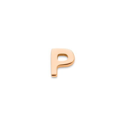 Made Mine Charms - Block Initial Charm (Rose Gold)