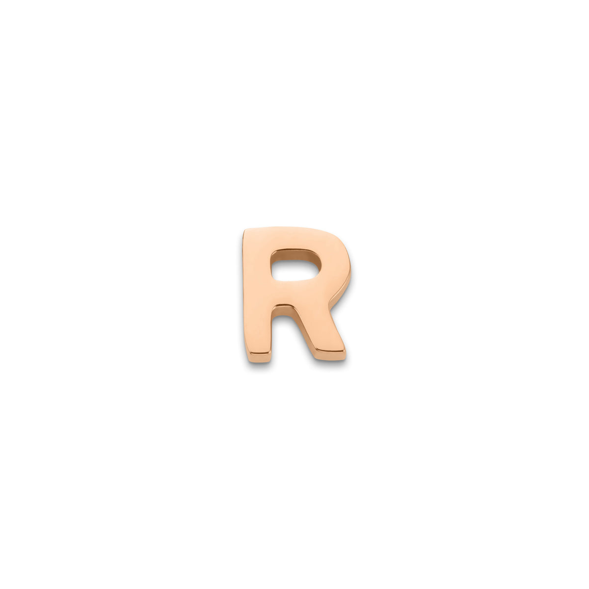 Made Mine Charms - Block Initial Charm (Rose Gold)
