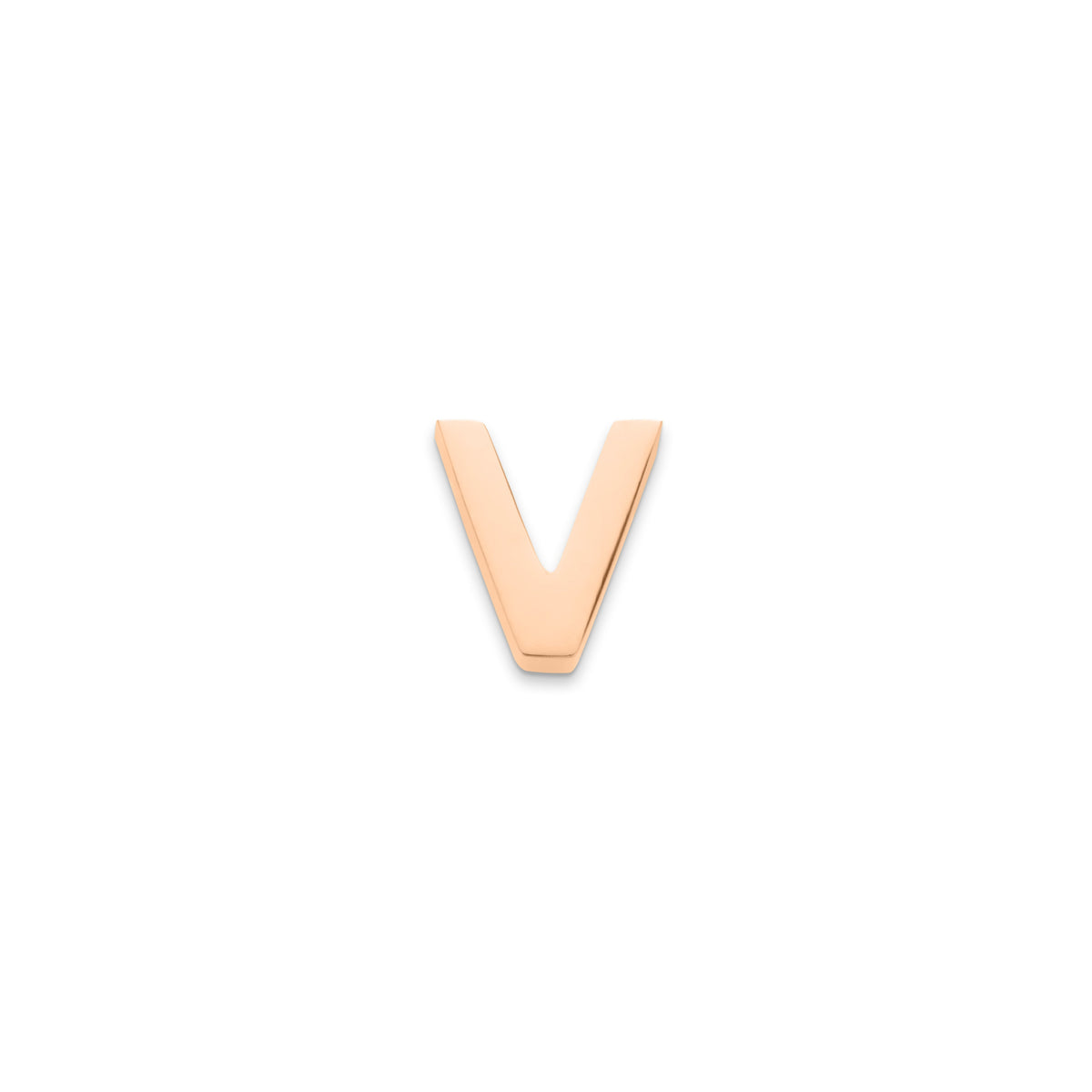 Made Mine Charms - Block Initial Charm (Rose Gold)