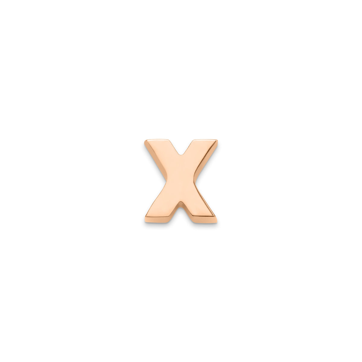 Made Mine Charms - Block Initial Charm (Rose Gold)