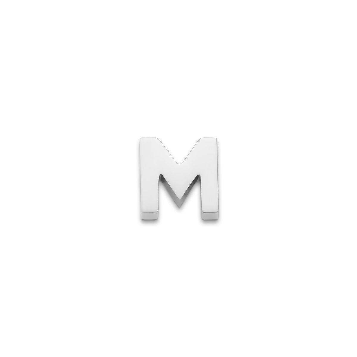 Made Mine Charms - Block Initial Charm (Silver)