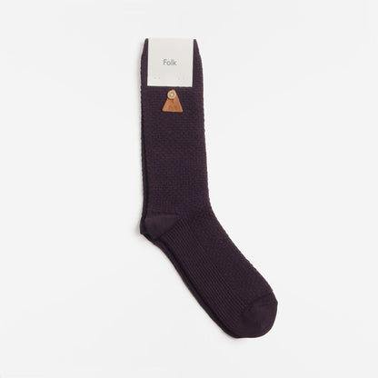Folk Waffle Socks