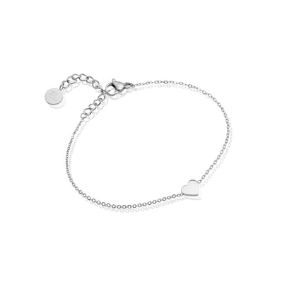 Mini Heart Bracelet (Silver)