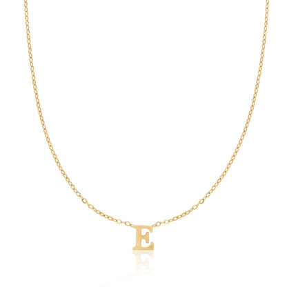Mini Initial Necklace (Gold)