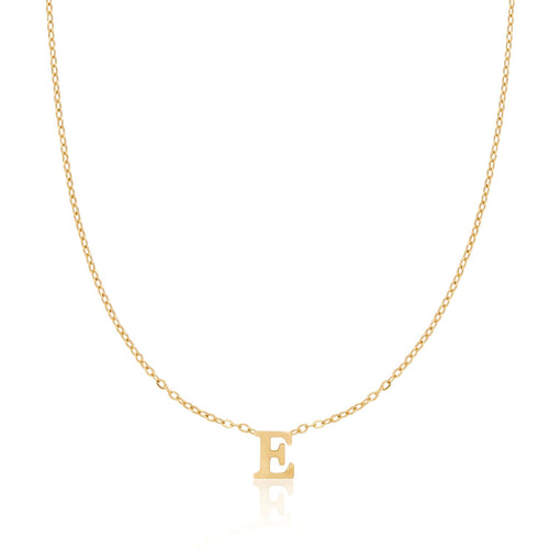 Mini Initial Necklace (Gold)