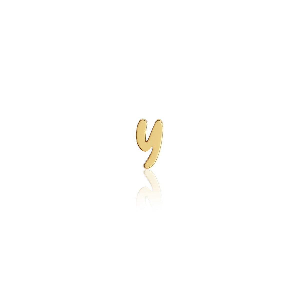 Fixed Charm - Handwritten Initial Charm (Gold)