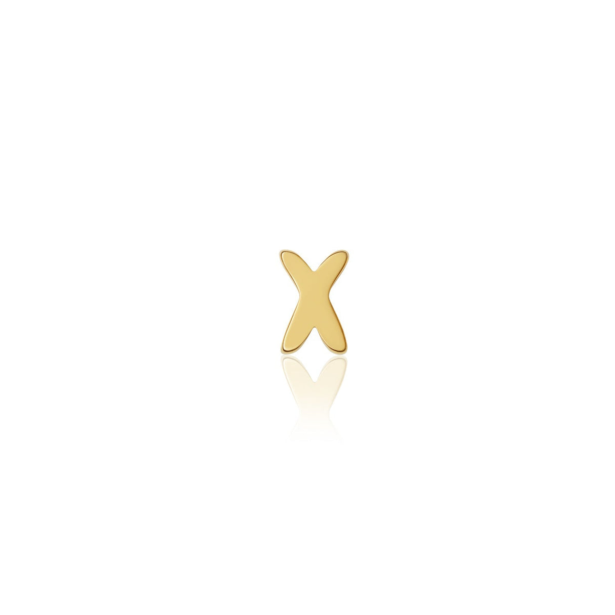 Fixed Charm - Handwritten Initial Charm (Gold)