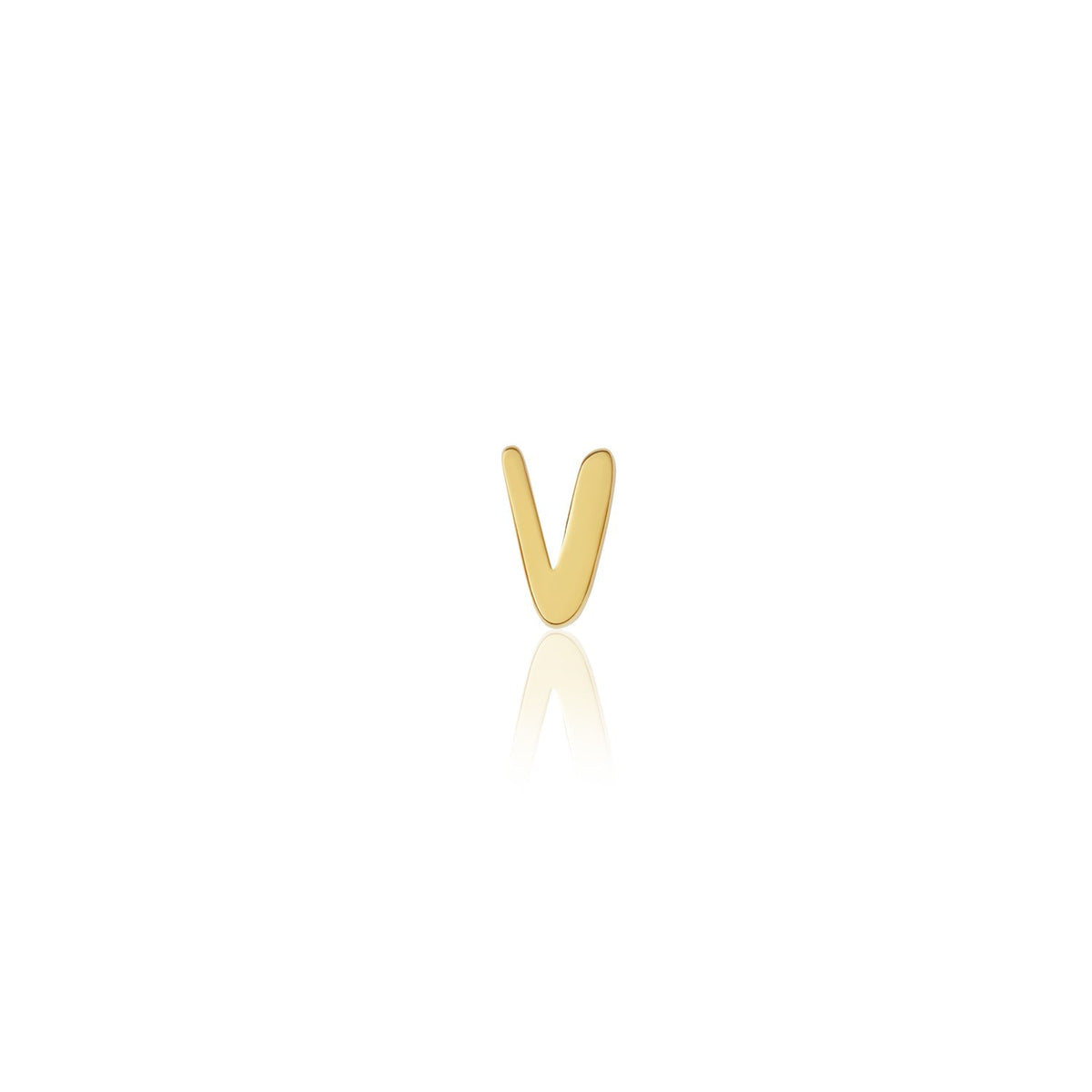 Fixed Charm - Handwritten Initial Charm (Gold)