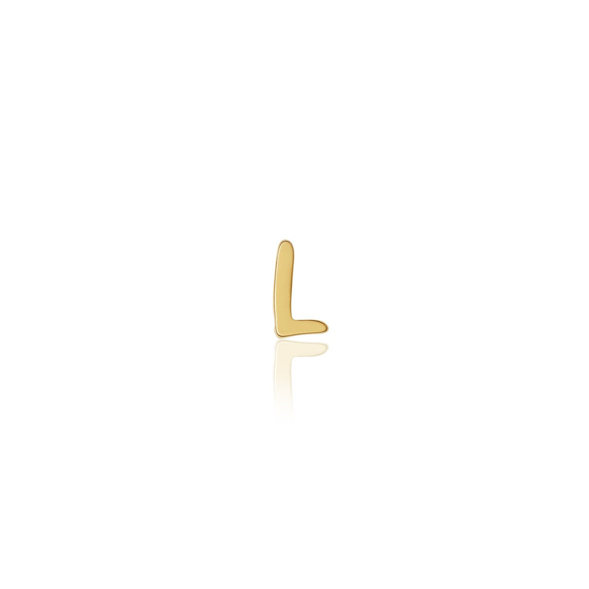 Fixed Charm - Handwritten Initial Charm (Gold)