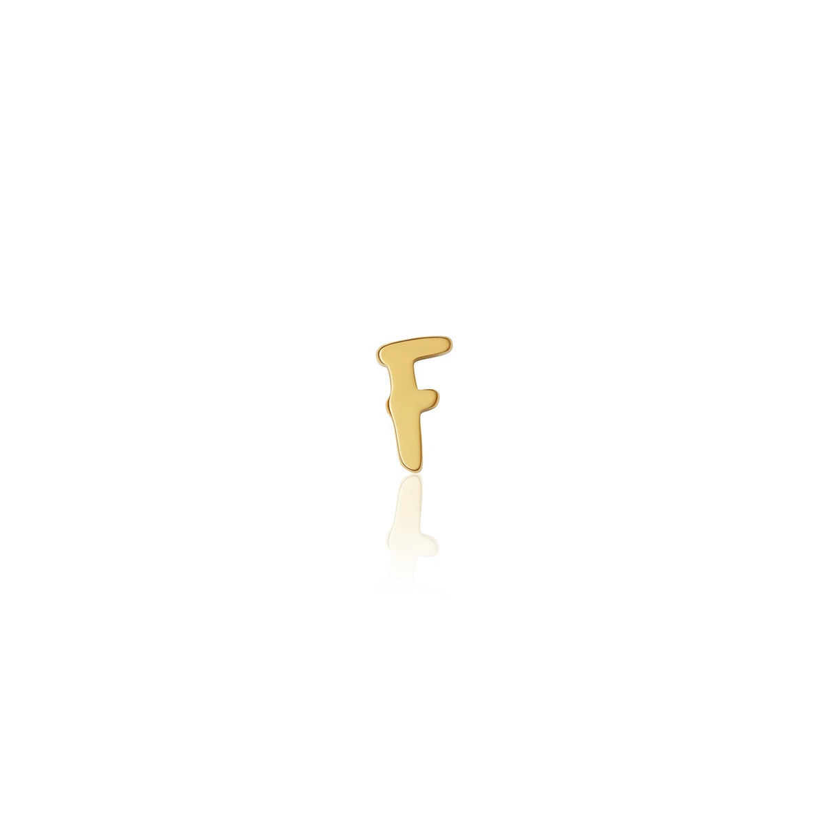 Fixed Charm - Handwritten Initial Charm (Gold)
