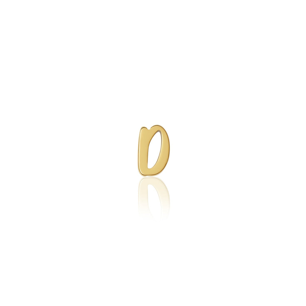 Fixed Charm - Handwritten Initial Charm (Gold)