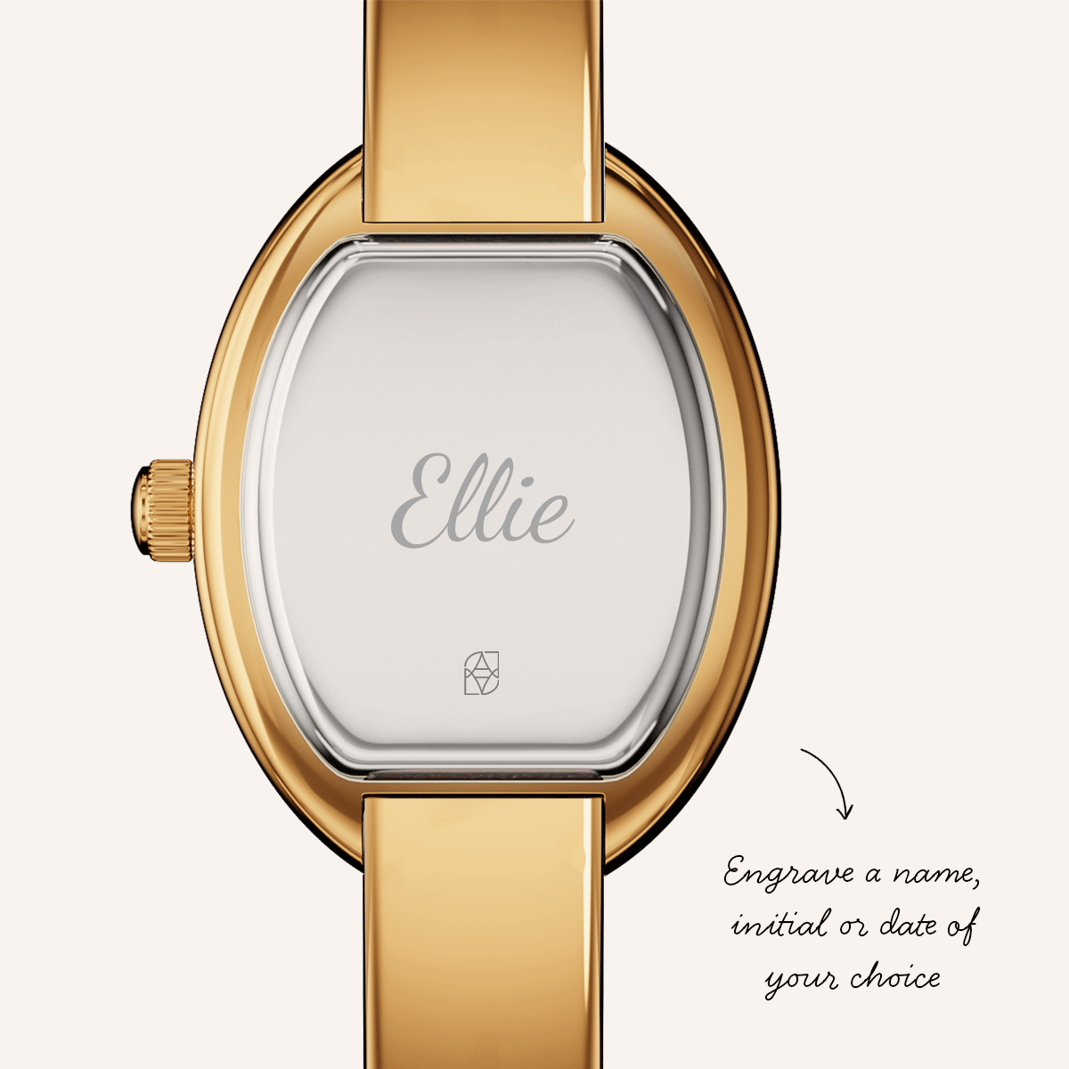 Polka Dot Crystal Watch & Bangle Set (Gold)