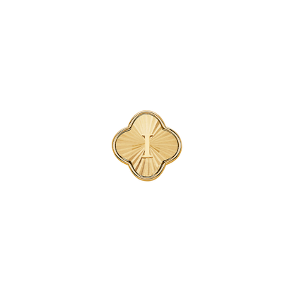 Pearl Clover Charms (Gold) - Heart