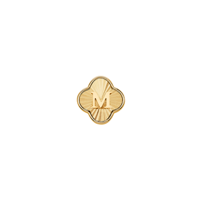 Pearl Clover Charms (Gold) - Heart