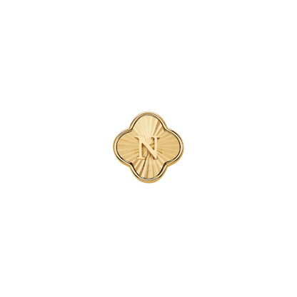 Pearl Clover Charms (Gold) - Heart