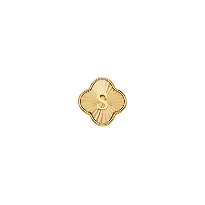 Pearl Clover Charms (Gold) - Heart