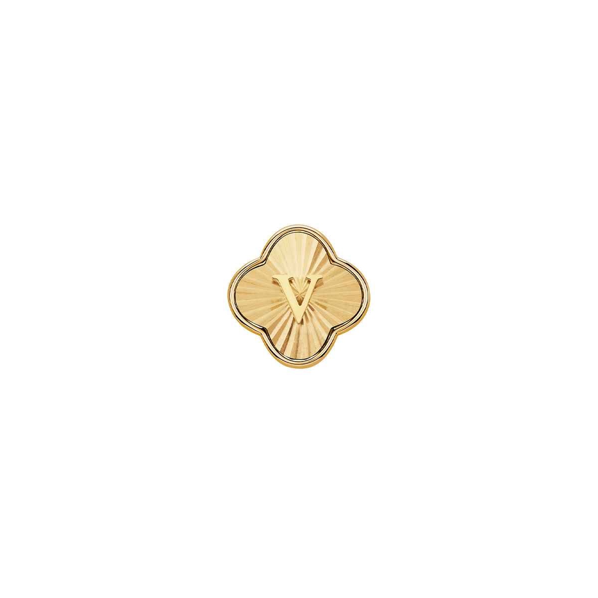 Pearl Clover Charms (Gold) - Heart