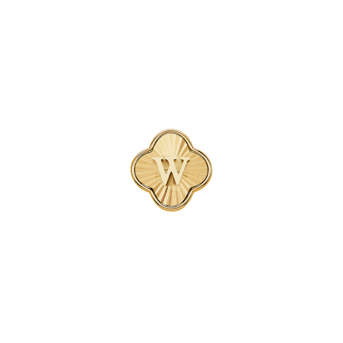 Pearl Clover Charms (Gold) - Heart