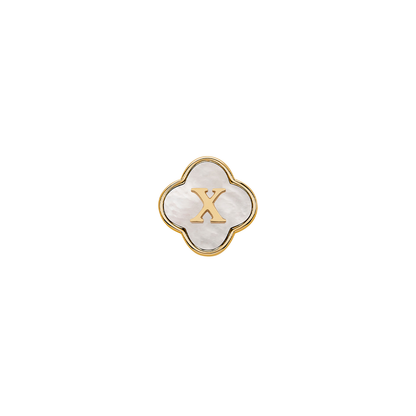 Pearl Clover Charms (Gold) - Plain Clover