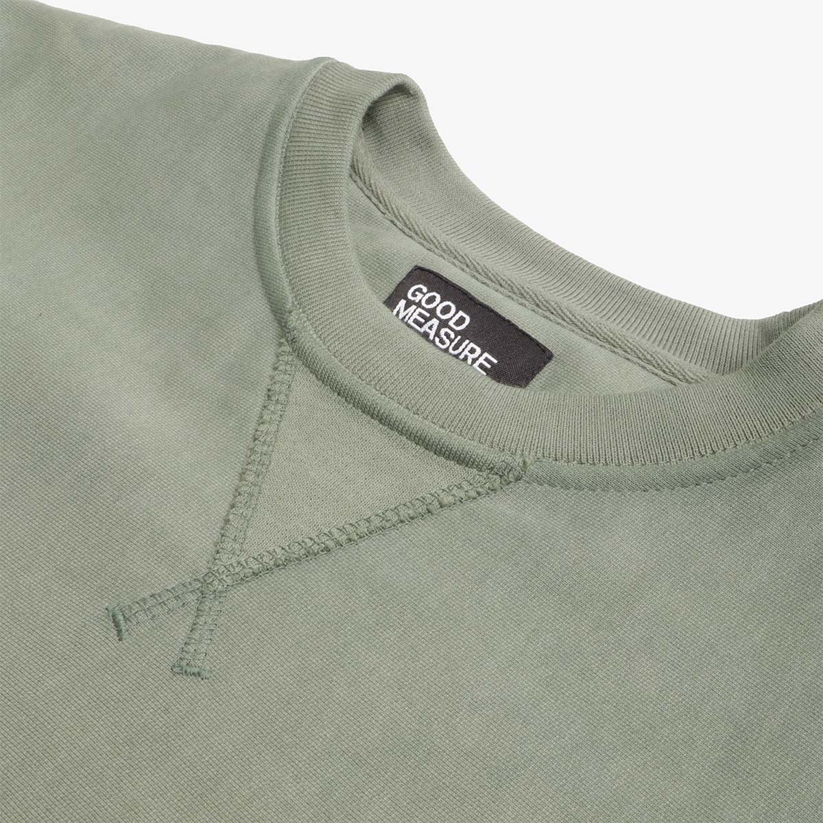 Good Measure M-21 Junglist Green Hand Dyed Crew Neck Sweat