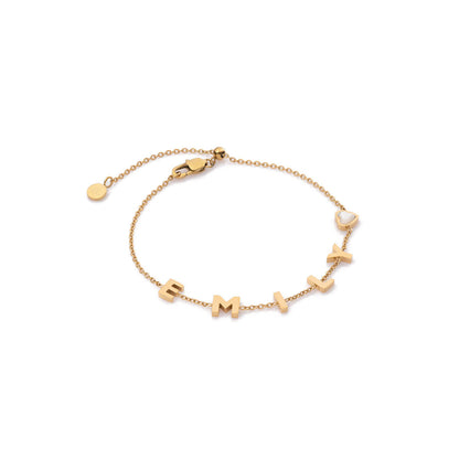 Made Mine Name Bracelet - Gold