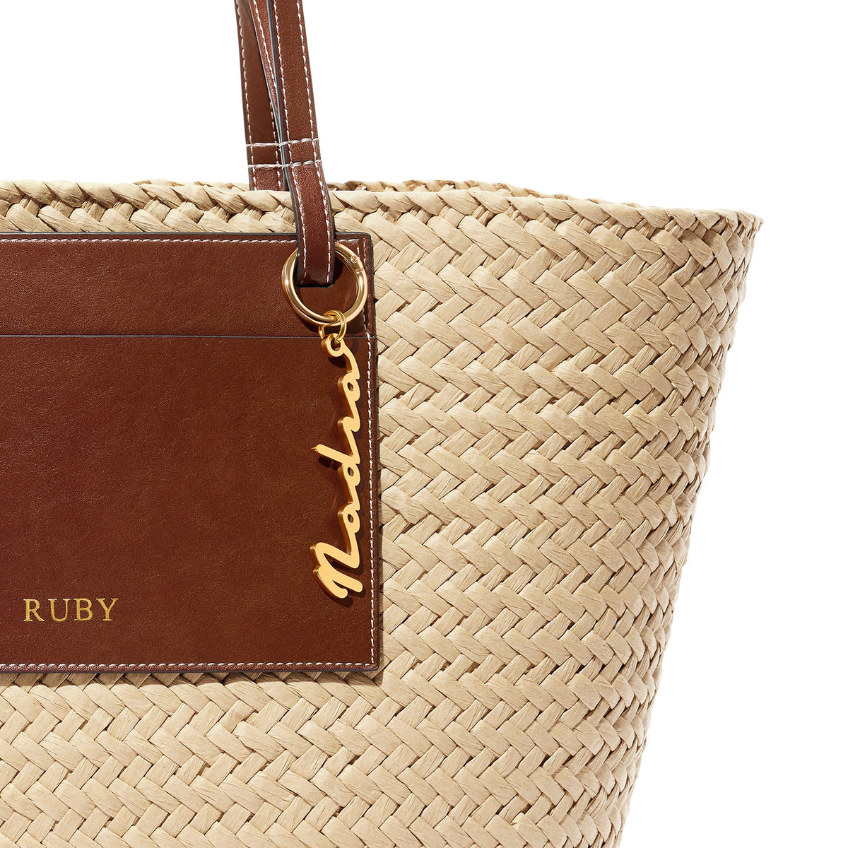 Personalised Name Bag Charm (Gold)