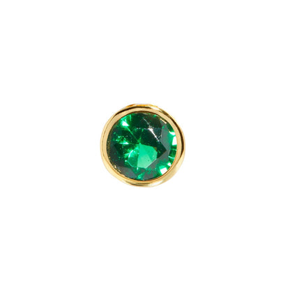 Double Initial Icon - Birthstone (Gold)