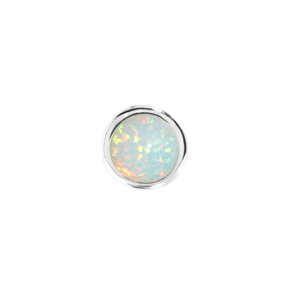 Double Initial Icon - Birthstone (Silver)