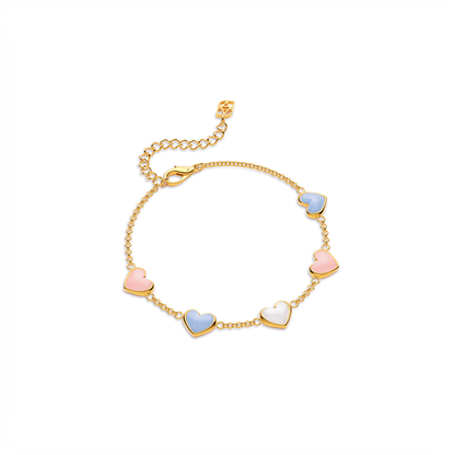 Multi Heart Bracelet (Gold)
