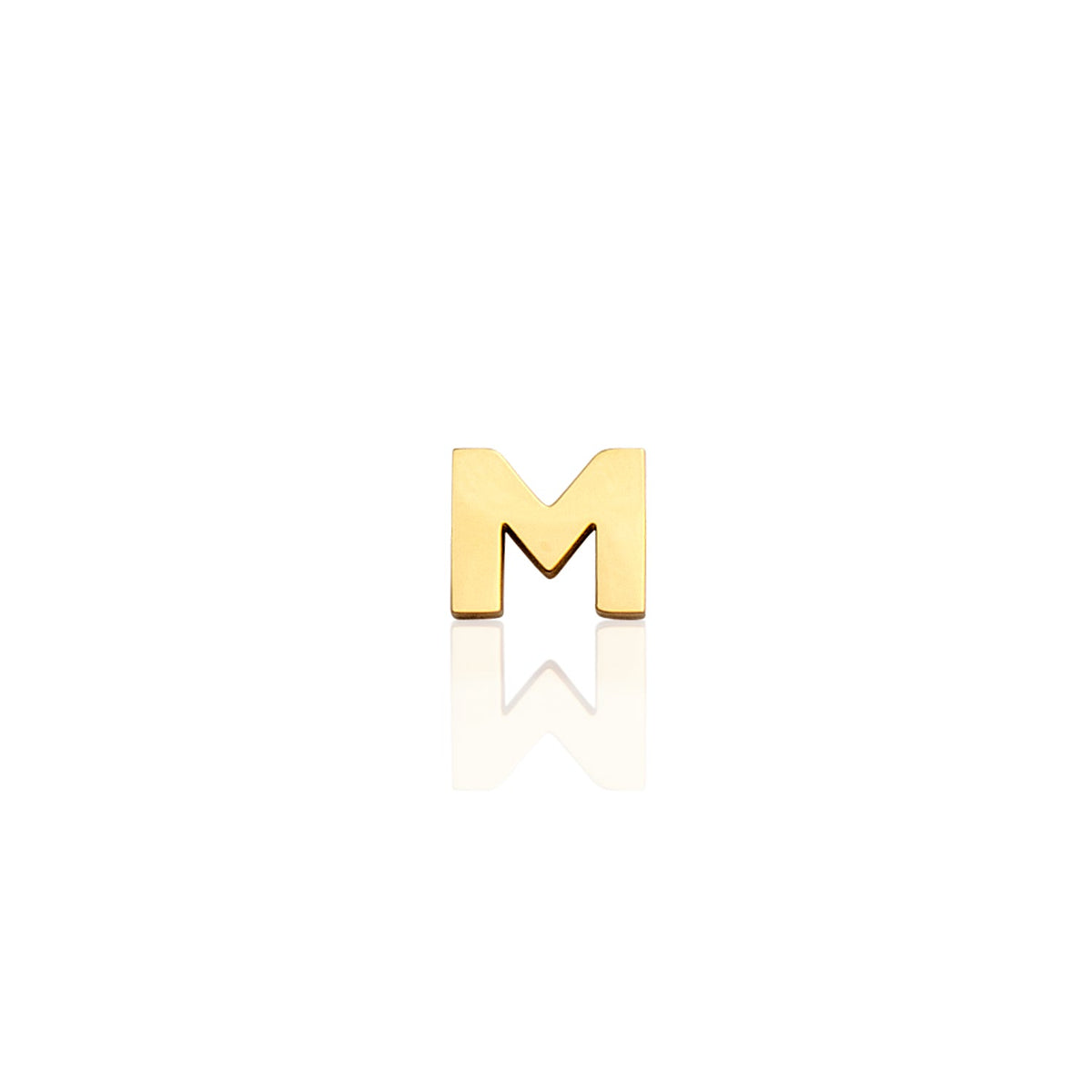 Made Mine Charms - Block Initial Charm (Gold)