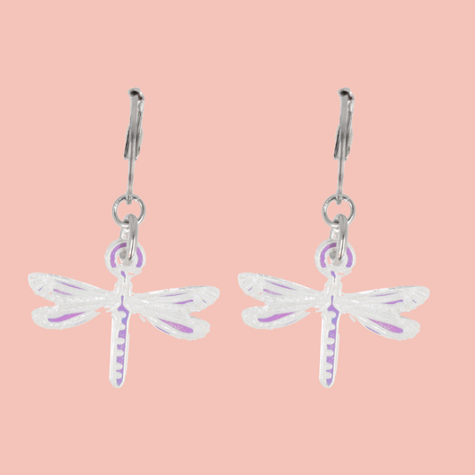 Sparx Dragonfly Huggie Hoop Earrings