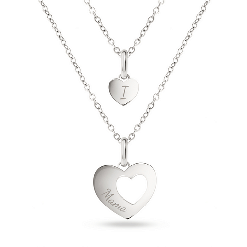 Heart 'Mini & Me' Pendant (Silver) - CS Replacement