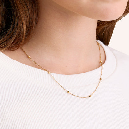 Mini Me Sphere Layering Chain (Gold)