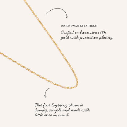 Mini Me Fine Layering Chain (Gold)