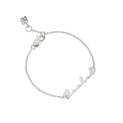 Fine Mini Signature Name Bracelet (Silver)