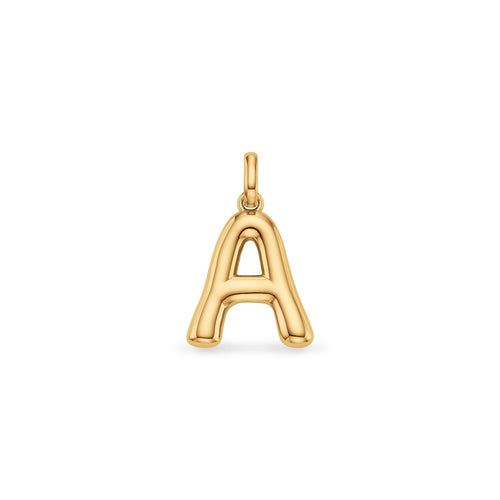 Molten Initial Pendant (Gold)
