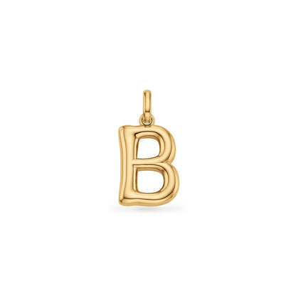 Molten Initial Pendant (Gold)